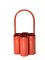 Space Age Red Bottle Caddy or Carrier, 1960s 1