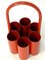 Space Age Red Bottle Caddy or Carrier, 1960s 4