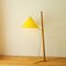 Viennese Floor Lamp with Brass Crow's Foot & Adjustable Lampshade by Rupert Nikoll 2