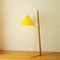Wiener Stehlampe mit Messing Krähenfuß & verstellbarem Lampenschirm von Rupert Nikoll 2