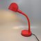 Lámpara de mesa italiana en rojo de Veneta Lumi, años 70, Imagen 4