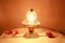Lámpara de mesa Campanellino italiana Mid-Century de cristal de Murano, años 40, Imagen 4