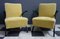 Yellow & White Armchairs by Jindřich Halabala for Up Zavody, Set of 2 1