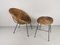Mid-Century Rattan Armchair and Pouf, Set of 2, Image 1