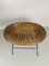 Mid-Century Rattan Armchair and Pouf, Set of 2, Image 7