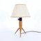 Mid-Century Modern Oak Table Lamp, 1960s 1