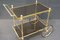 Smoked Glass and Brass Bar Cart, 1970s 5