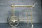 Smoked Glass and Brass Bar Cart, 1970s, Image 1