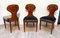 Set of 4 Biedermeier Ballon Chairs, Ash Veneer, Grey Velvet, Vienna, circa 1900 10