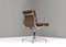 Aluminum EA208 Soft Pad Chair in Tan Leather by Eames for Herman Miller, 1970s, Image 4
