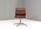 Aluminum EA208 Soft Pad Chair in Tan Leather by Eames for Herman Miller, 1970s 3