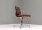 Aluminum EA208 Soft Pad Chair in Tan Leather by Eames for Herman Miller, 1970s, Image 6
