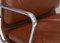 Aluminum EA208 Soft Pad Chair in Tan Leather by Eames for Herman Miller, 1970s, Image 10