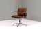Aluminum EA208 Soft Pad Chair in Tan Leather by Eames for Herman Miller, 1970s, Image 7