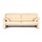 Cream Leather 3-Seater Sofa from Bielefelder Werkstätten, Image 1