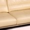 Cremefarbenes 3-Sitzer Sofa aus Leder von Bielefelder Werkstätten 3
