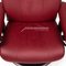 Red Leather Stressless Garda Armchair & Stool Set 6