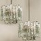 Large Modern Chrome & Ice Glass 3-Tier Chandeliers by J. T. Kalmar, Set of 2, Image 8