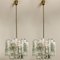 Large Modern Chrome & Ice Glass 3-Tier Chandeliers by J. T. Kalmar, Set of 2 5