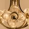 Kalmar Style Glass and Brass Sische Chandelier, 1960s, Image 7