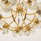 Kalmar Style Glass and Brass Sische Chandelier, 1960s, Image 3