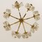 Kalmar Style Glass and Brass Sische Chandelier, 1960s, Image 10