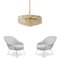 Palazzo Wall Light Fixtures in Gilt Brass and Glass from Kalmar 20