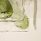 Lampade o applique a incasso in vetro soffiato a mano verde di Kalmar, anni '60, Immagine 3