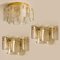 Extra Large Glass & Brass Wall Lights, Set of 2 16
