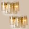 Extra Large Glass & Brass Wall Lights, Set of 2 14