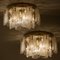 Extra Large Glass & Brass Wall Lights, Set of 2 8