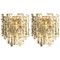 Austrian Ice Glass Wall Sconces by J.T. Kalmar for Cor, 1970s, Set of 2, Image 1