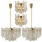 Ice Glass Light Fixtures from J.T. Kalmar for Cor, Set of 10, Image 13