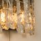 Austrian Ice Glass & Brass Wall Sconces from J.T. Kalmar, Image 7