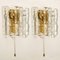 Austrian Ice Glass & Brass Wall Sconces from J.T. Kalmar, Image 2