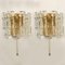 Austrian Ice Glass & Brass Wall Sconces from J.T. Kalmar, Image 3