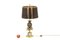 Gold- und Silbermessing Ananas Lampe von Maison Charles, 1970 9