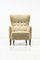 Frits Henningsen Style Wing Back Chair, Image 1