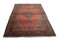 Vintage Floral & Red Keshan Carpet 4