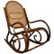 Vintage Thonet Style Rocking Chair, 1950s, Image 1