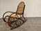 Vintage Thonet Style Rocking Chair, 1950s 2
