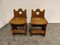 Folk Art Carved Oak Chairs, 1900s, Set of 2, Image 2