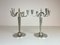 Candelabri Art Deco in peltro, Svezia, anni '40, set di 2, Immagine 2