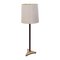 Mid-Century Modern Mahogany & Brass Floor Lamp, Italy, 1960s, Image 1