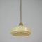 French Art Deco Cream Opaline Glass and Brass Pendants, 1930s, Set of 2 6