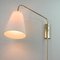 Verstellbare Mid-Century Messing & Stoff Wandlampe von JT Kalmar, 1960er 9