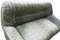 Mid-Century Patchwork Olive Green Leather Sofa from Laauser, Image 2
