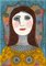 Claudine Loquen, Jane Austen, 2020, Mixed Media on Canvas 1