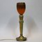 Flower-Shaped French Art Nouveau Table Lamp, Image 1