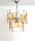 Lámpara de araña vintage de cristal de Murano de Mazzega, Imagen 4